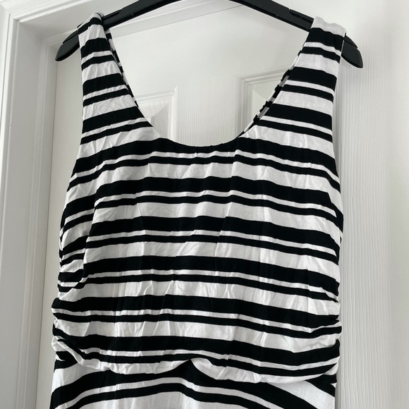 Black & White Striped Maxi Dress - Picture 7 of 7